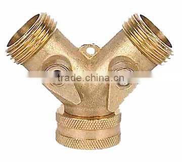 Zinc Y shut-off valve with yellow color