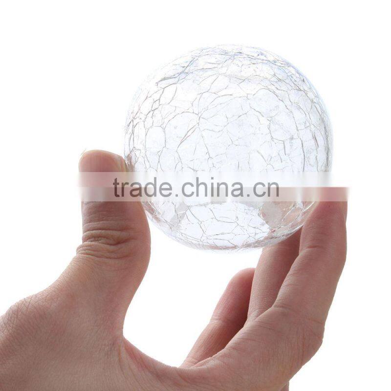 3 Pack Solar Glass Ball Lights Changing Color LED Light Outdoor Garden Light NEW