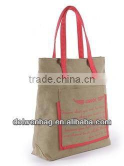 2014 promotional canvas handbag, beach bag