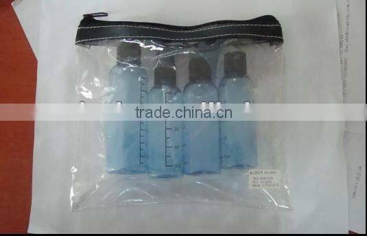 4pcs PET travel bottles set/cosmetic bottle