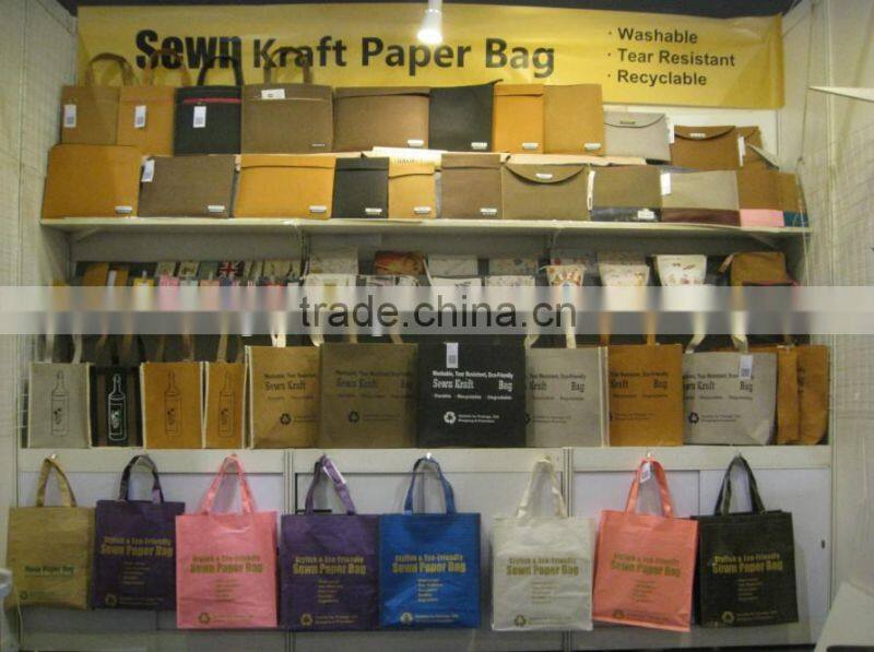 New Material -- Washable Kraft Paper-- Fashion Shoulder Tote Bag