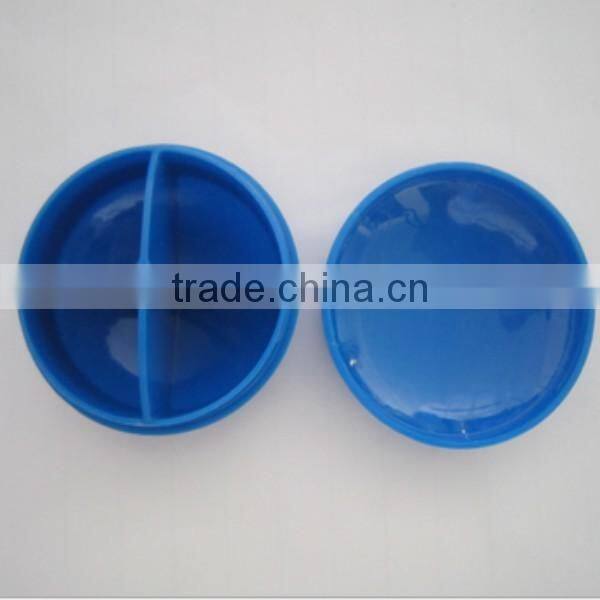 custom round 4 compartment plastic pill box colorful pill dispenser box made in China