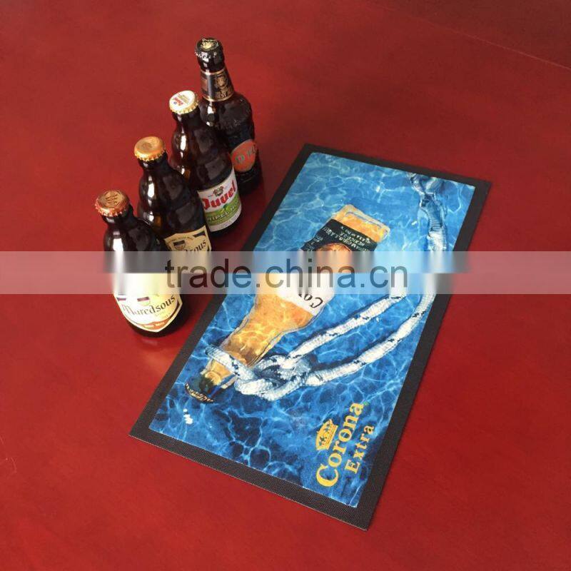 non woven fabric rubber bar mat beer bar runner