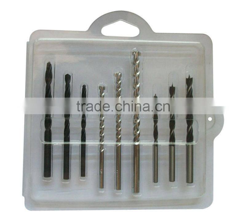 9PC DRILL BIT SET