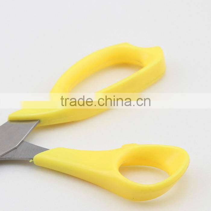 Plastic Handle Stainless Steel Household Scissors with Two Colors