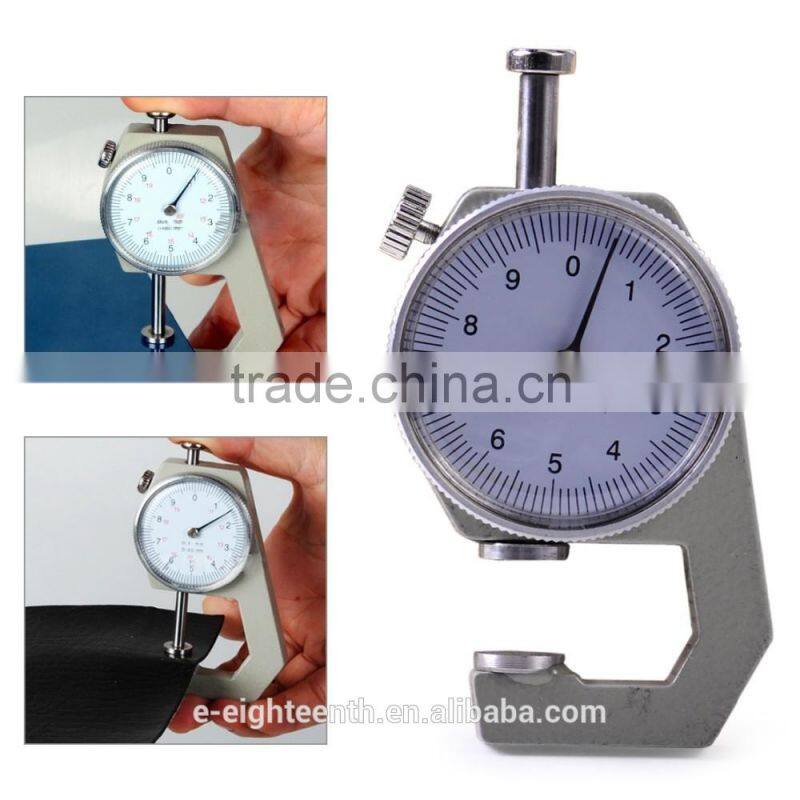 2017 Thickness 0-10 mm Round Dial Gauge Tester Measure Tool Craft Pocket For Jewelry Leather Metal Sheets Paper Thin Film Wire