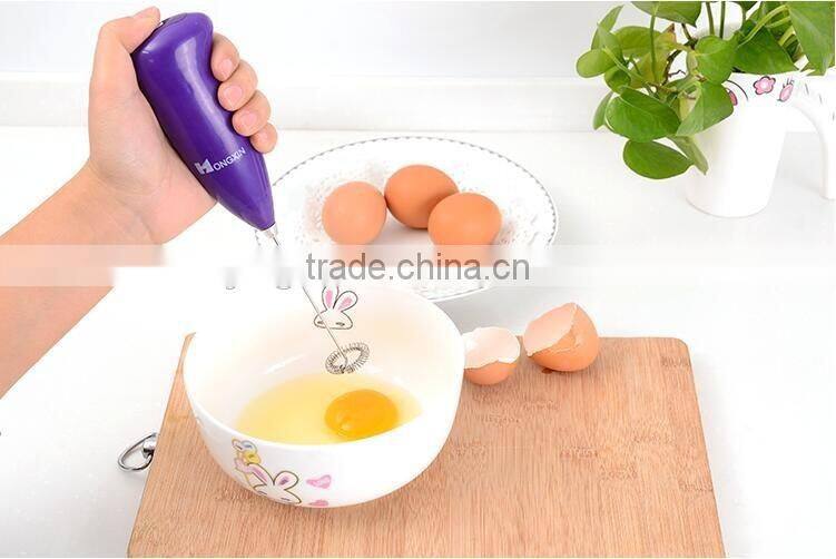 Kitchen Practical Mini-electric Handheld Milk Cream Coffee Shake Frother Battery Operated Whisk Mixer Egg Beater Foamer