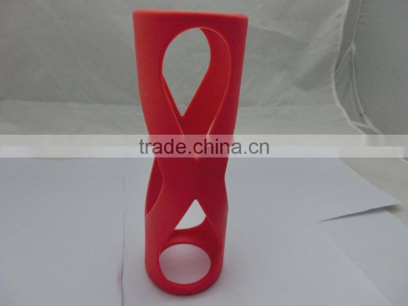 2015 high quality heat-insulating stainless steel mug silicone sleeves/ glass water bottle silicone sleeve