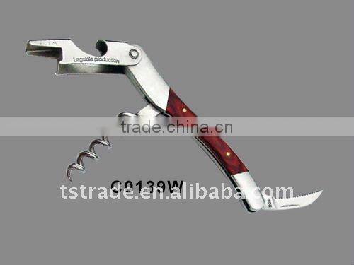 2014 Stainless Steel Multi function Keychain wine bottle opener C0107