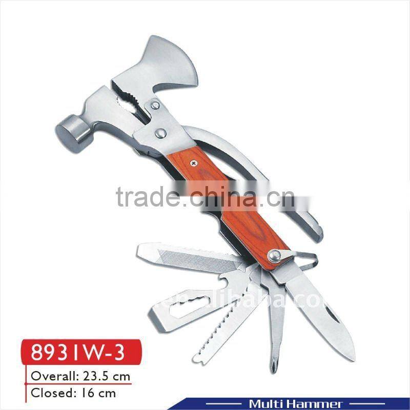hardware multi tool multifunction wrench multi wrench stainless steel axe multi purpose hammer pocket wrench car tool 8931W-3