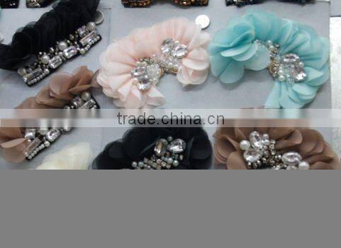 felt flower france hair clips