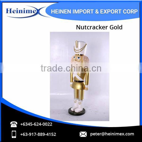 Decorative Nutcracker Gold Statue - Perfect Gift Option