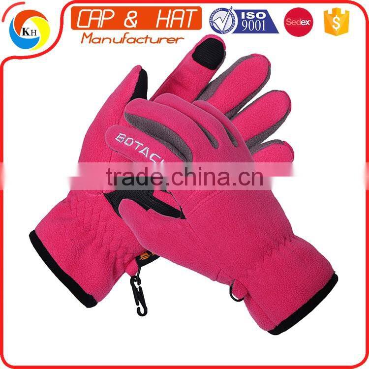 Factory outlet acrylic knitted winter touchscreen gloves all color custom