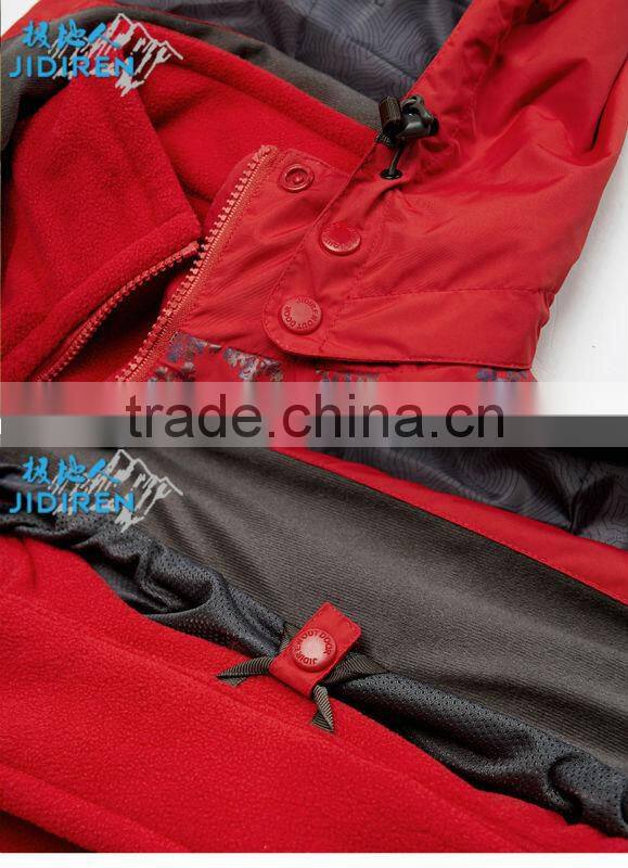 Outdoor clothing winter jacket for woman&waterproof polyester windbreaker jacket