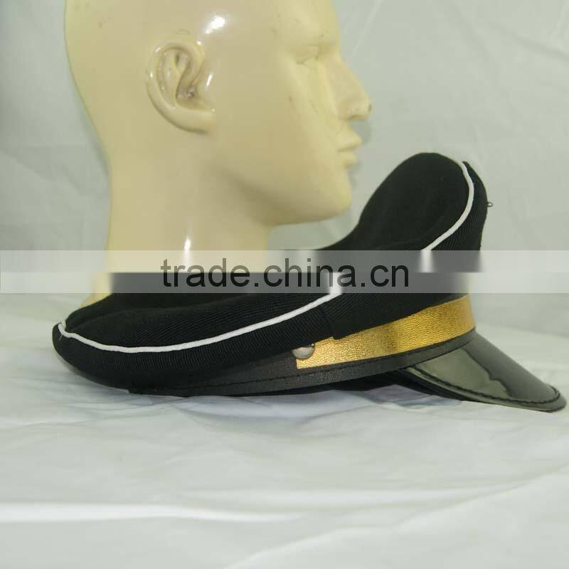 factory custom Embroidered Peaked Cap Officer Uniform Cap