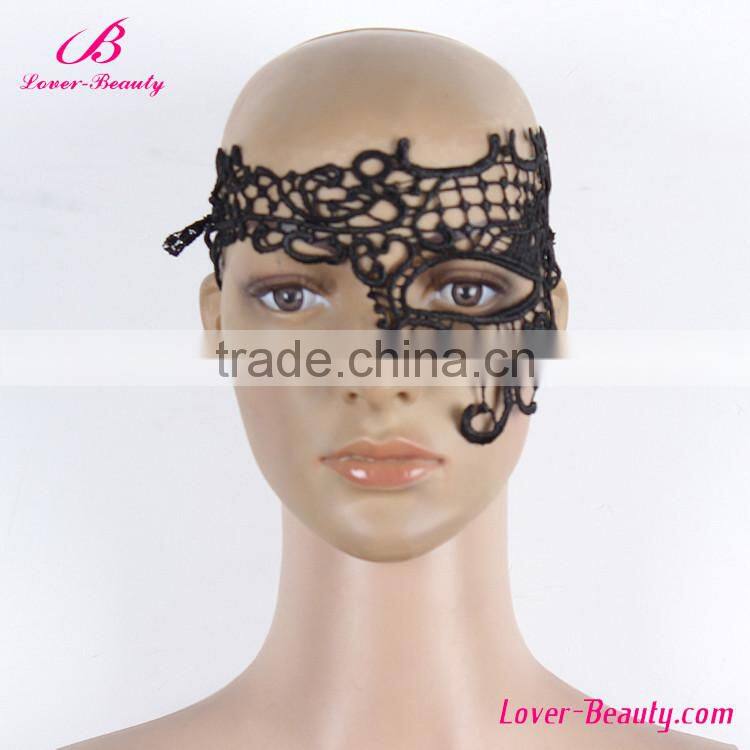 OEM design women cheap black face mask for dance