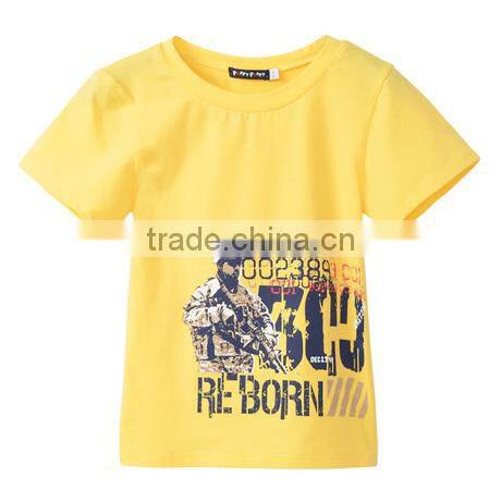 Hot! Fashion Print Kids Round Neck T-shirt