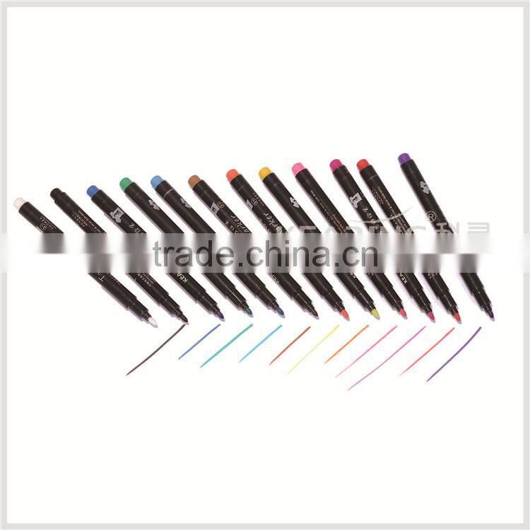 Permanent T shirt marker in kearing brand printing on marker and customized printing on package 10pcs per set #FM110