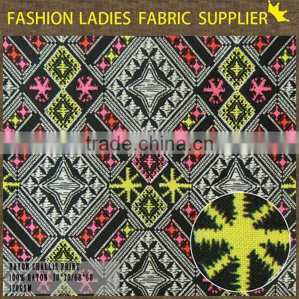 shaoxing cichengtex new rayon and high quality fabric, fashion printed fabric