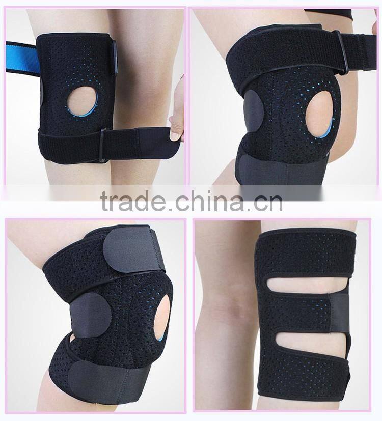 Hinged Spring Silicon Gel Sports Knee Support, Knee Brace
