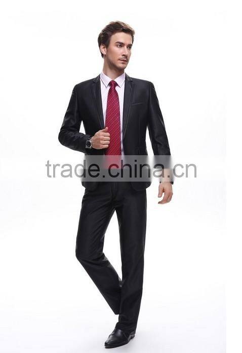 formal black wool coat business suit for man