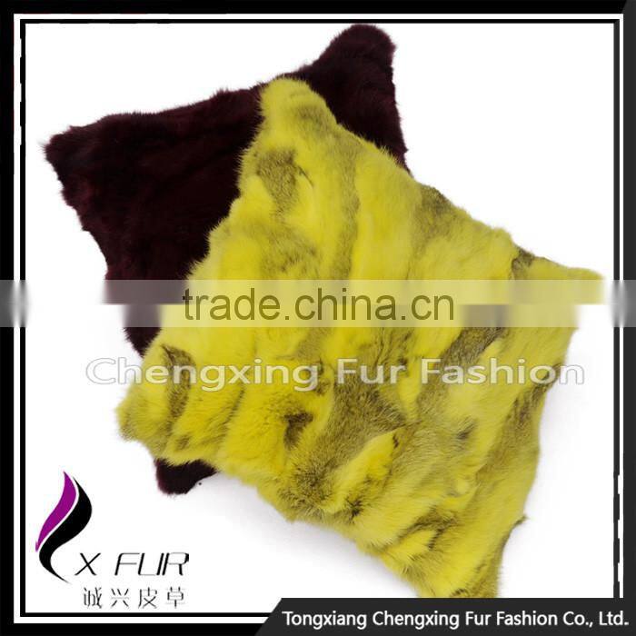 CX-D-17A Custom Genuine Rabbit Fur Decorative Pillow Cases