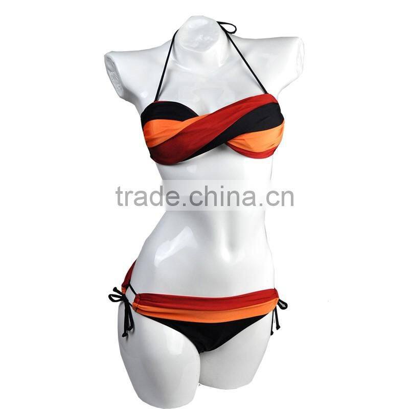 2017 Summer Wholesale Women's Sexy Push Up Vintage Bikini Swimwear (LD131004)