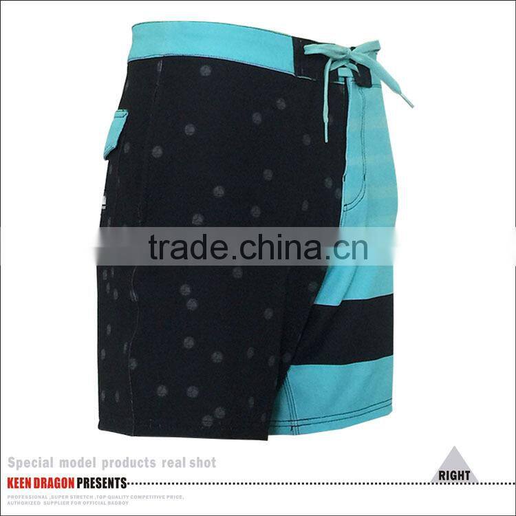 Free design service high quality 3 pockets mens short board shorts