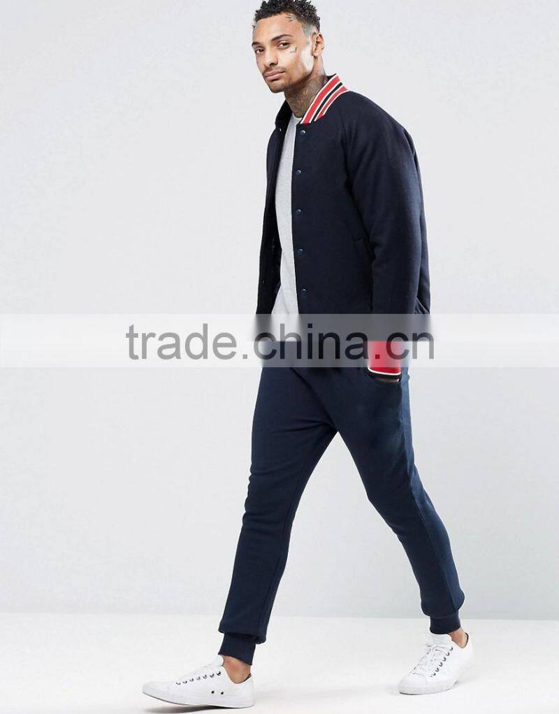 Navy sports sweatpants gym fitness pants slim fit joggers