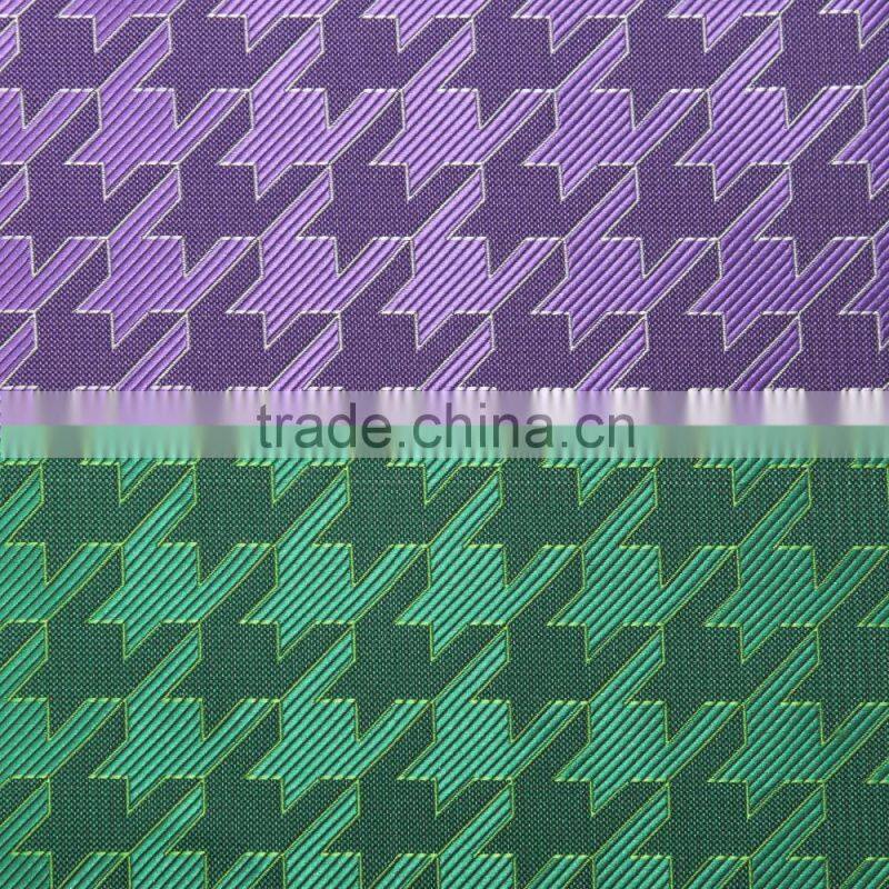 Classics woven houndstooth polyester custom fabric