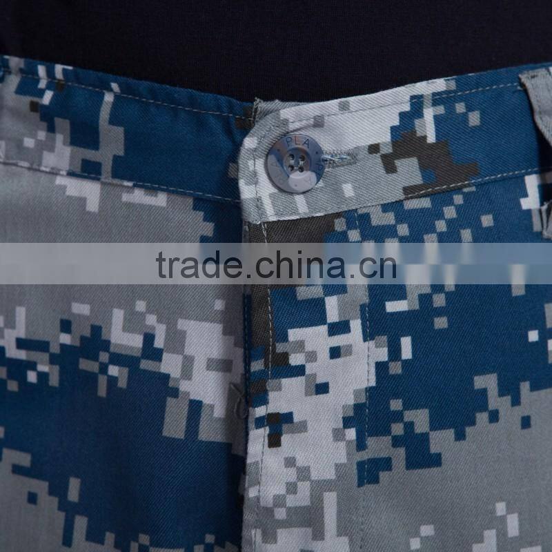 Juqian 2016 hot blue unisex workwear mens military camouflage garment safe protection security guard uniforms Wholesale
