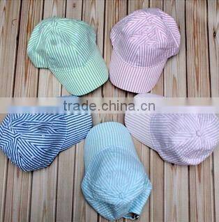 Hot sale personalised fashionable Seersucker Baseball Cap