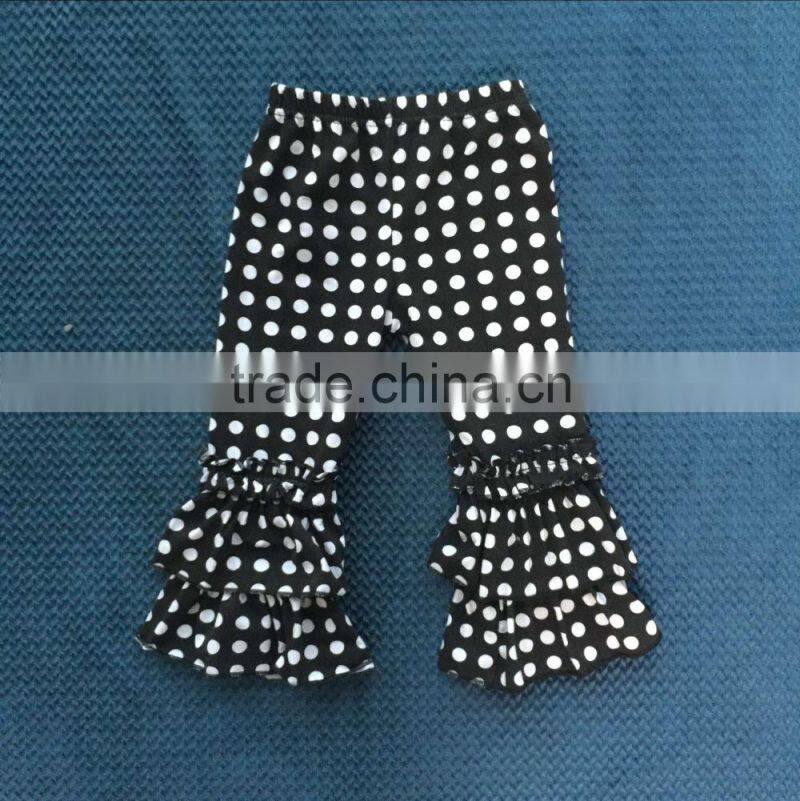 2015 baby snowman design shirt and polka dot ruffle pants baby clothes YW-199