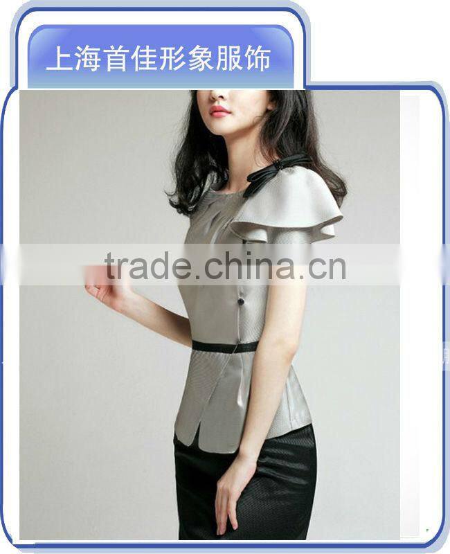 summer elegant beautiful ladies business office uniform design