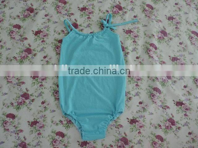 2016 Summer hot lovely toddlers swing top cotton backless one-piece Strappy Halter swimwear comfortable wholesale swimwear