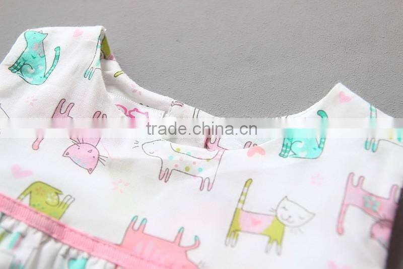 Cotton Baby Girl cotton Summer dress with bloomer 2-piece set