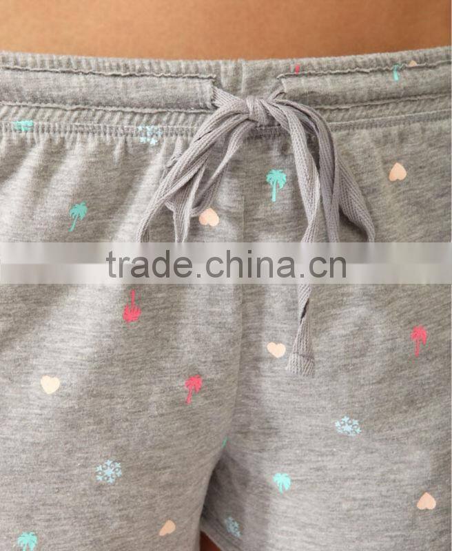 cotton knit tank and shorts