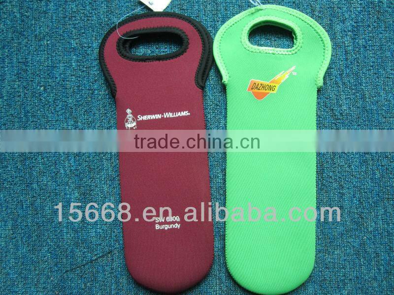 GR-B0318 unique design neoprene wine bottle holder
