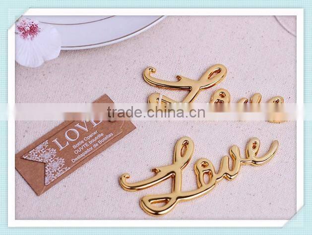 Best Quality Chrome Love Bottle Opener Wedding & Bridal Shower Favors and Gift For Guest