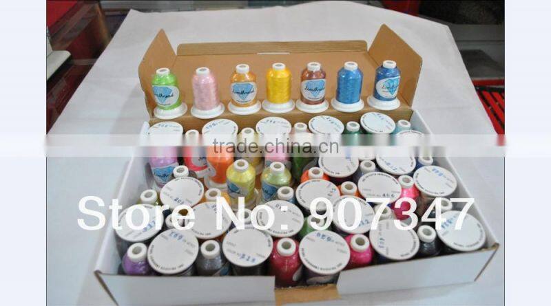 cheap 100 polyester embroidery thread of good quality in china