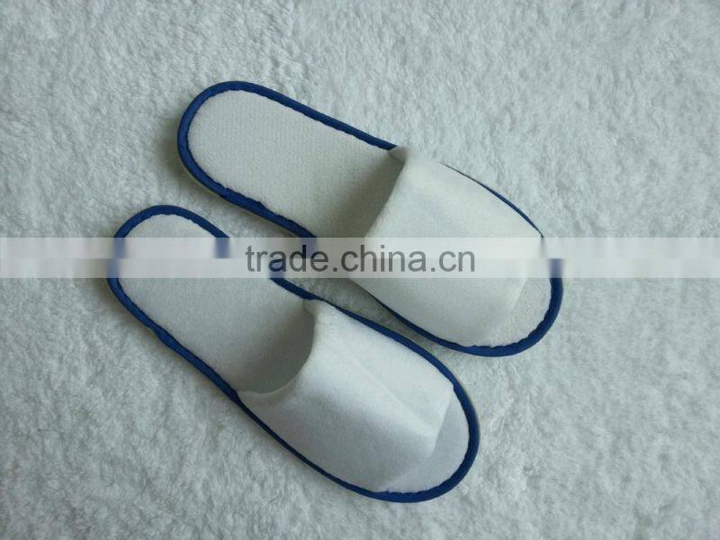 Terry open toe hotel slippers