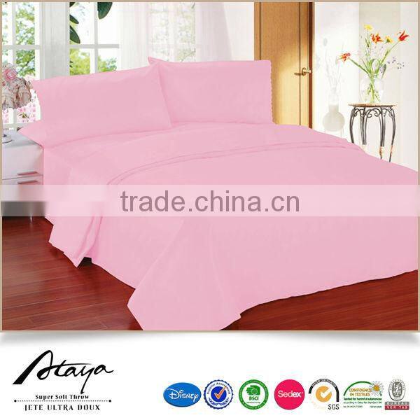 100% poly microfiber 4pcs bed sheet set