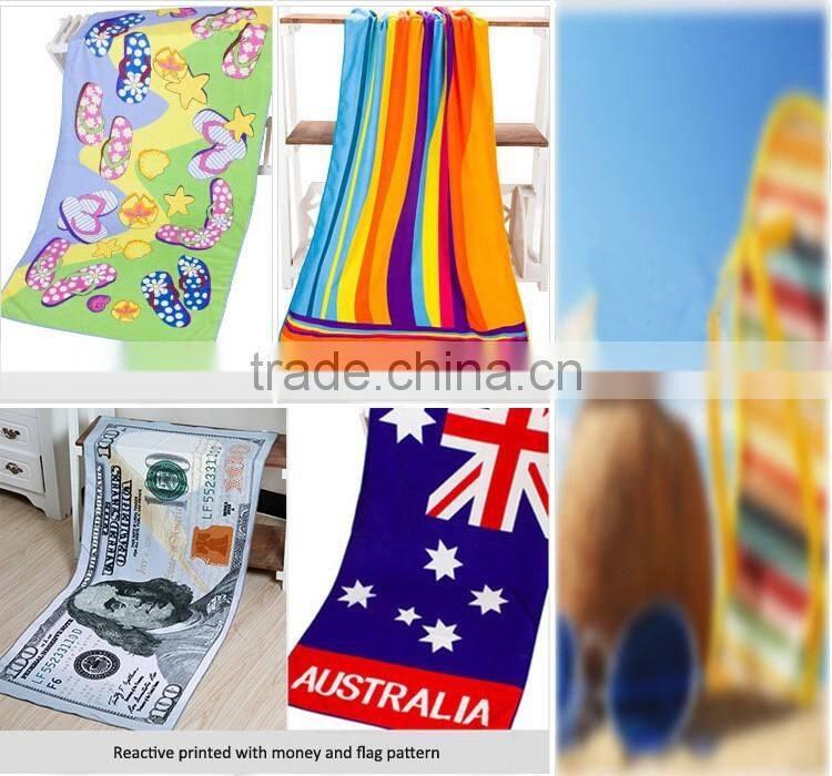 Micro fibre travel towel beach printed custom logo