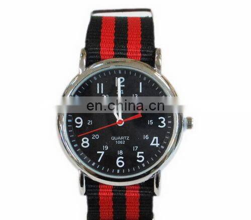 2015 New Fashion Sport Nylon Nato Strap Watch Band Quartz Wrist Watch For Men