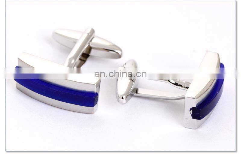 2015 Fashion Blue stone Cufflink Men's Gift