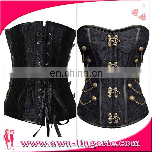 new arrival Steampunk Gothic Corset Overbust embroidery tops corset
