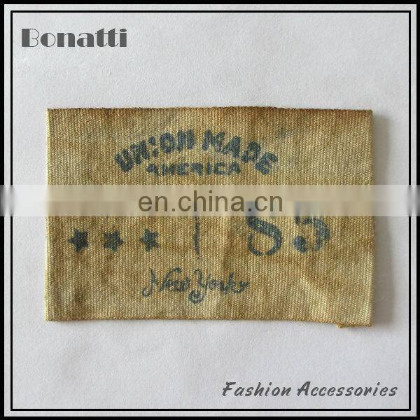 clothing printed labels