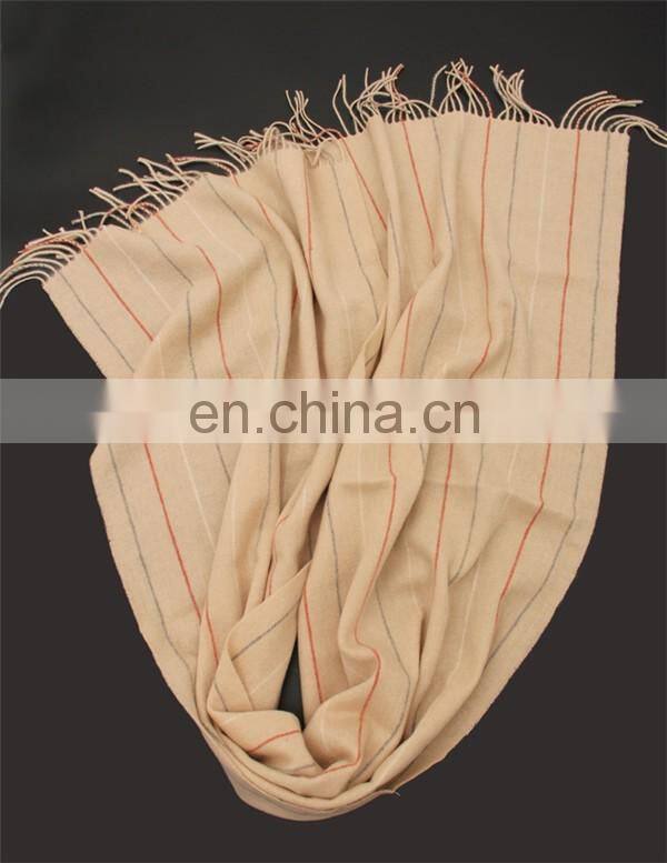2016 Fashionable autumn Winter stripes lambs wool scarf men women long tassel infinity wool scarves shawls