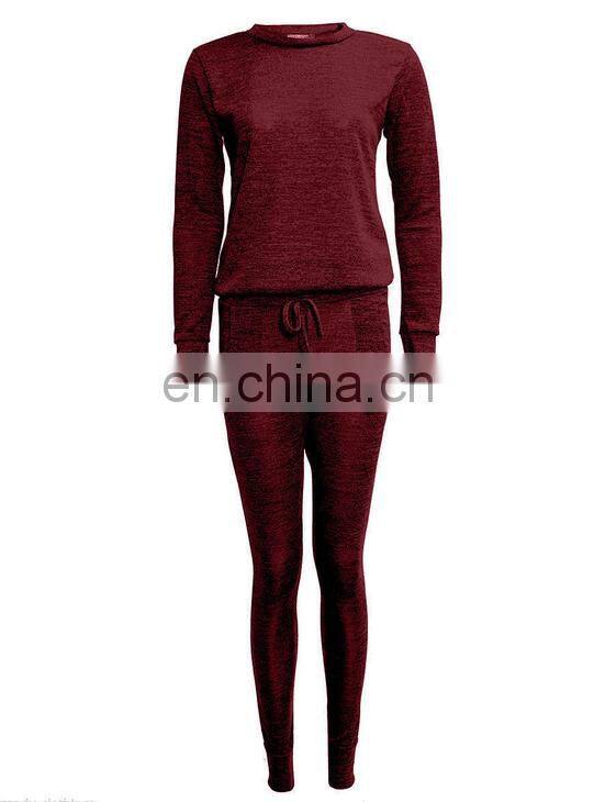 2016 China OEM Ladies Womens Casual Leisure LOUNGE WEAR Set JOGGERS Tracksuit