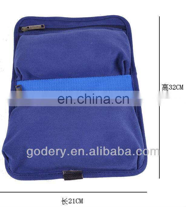 Multi-function new designed ladies clutch canvas cosmetic bag